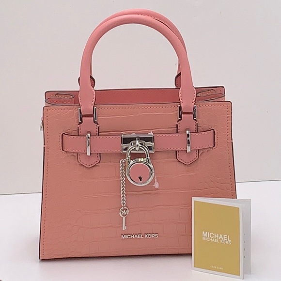 MICHAEL KORS
Hamilton Small Crocodile Embossed Faux Leather Satchel
Primrose
NWT - Picture 4 of 16